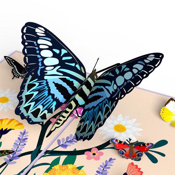 I Love Pop Garden Butterflies Mother's Day Pop-Up Card And Sentiment Set For Grandma