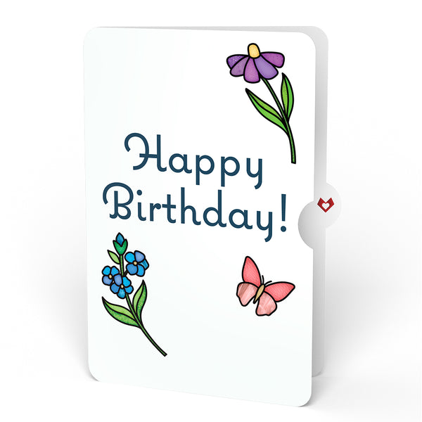 I Love Pop Garden Glow Birthday Suncatcher Bouquet And Sentiment Set