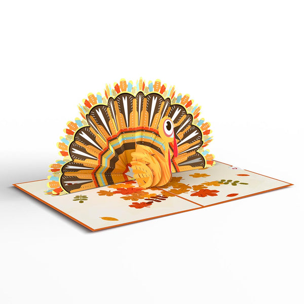 I Love Pop Gobble Till You Wobble Turkey Pop-Up Card