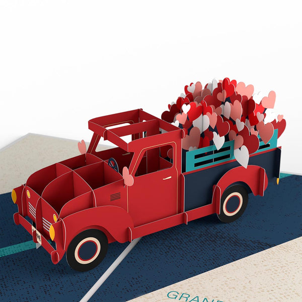 I Love Pop Grandma And Grandpa Truckloads Of Love Pop-Up Card