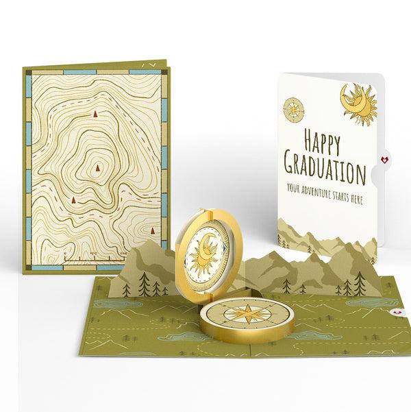 i love pop Guiding Compass Graduation Pop-Up Card and Sentiment Set