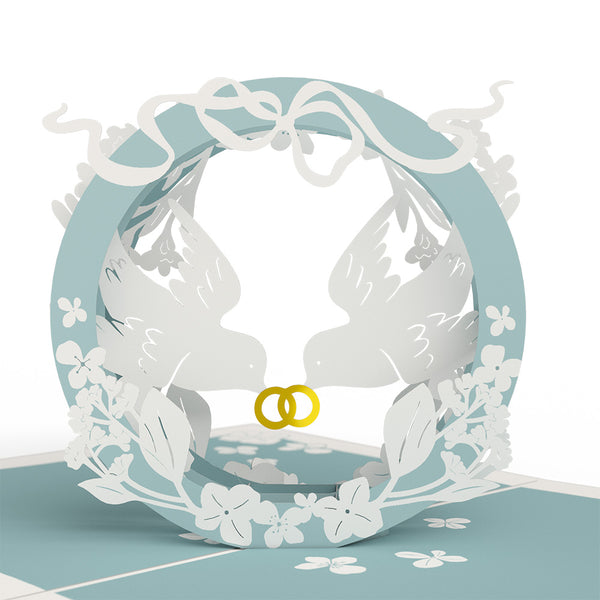 I Love Pop Happily Ever After Love Birds Pop-Up Card