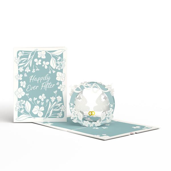 i love pop Happily Ever After Love Birds Pop-Up Card