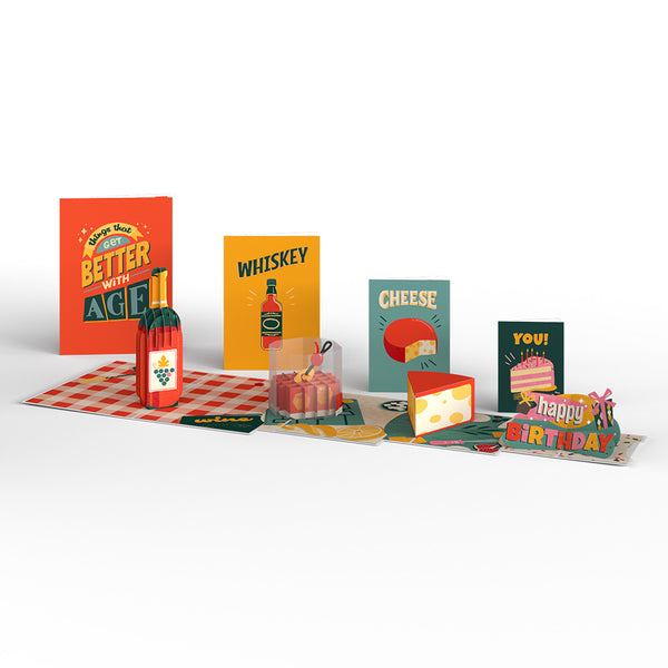 i love pop Happy Birthday Better with Age 4-in-1 Nesting Card