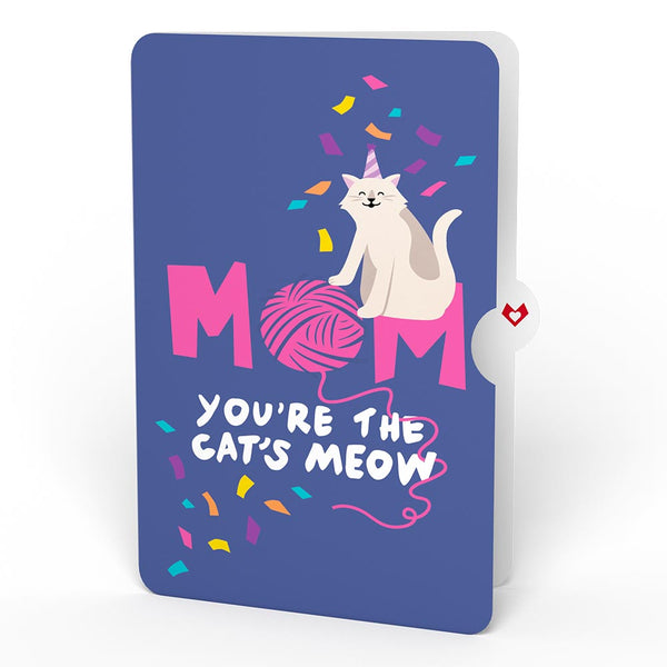 I Love Pop Happy Birthday Cats Pop-Up Card And Sentiment Set For Mom