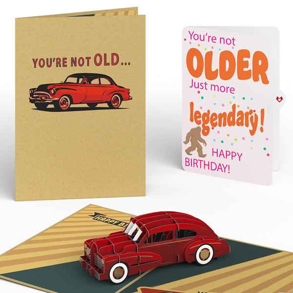 i love pop Happy Birthday Classic Car Pop-Up Card and Sentiment Set