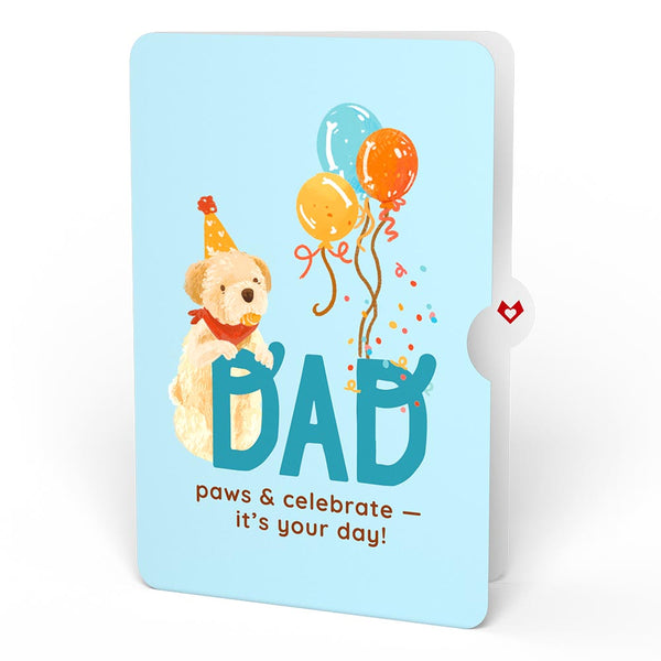 I Love Pop Happy Birthday Dogs Pop-Up Card And Sentiment Set For Dad