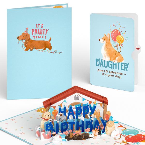 i love pop Happy Birthday Dogs Pop-Up Card and Sentiment Set for Daughter i love pop Happy Birthday Dogs Pop-Up Card and Sentiment Set for Daughter