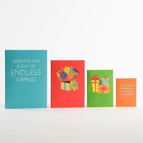 I Love Pop Happy Birthday Endless Surprises 4-in-1 Nesting Card