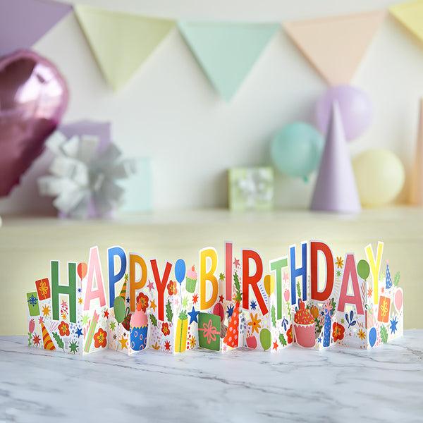 I Love Pop Happy Birthday Loooooong Card™ (Expands To 2 Feet)