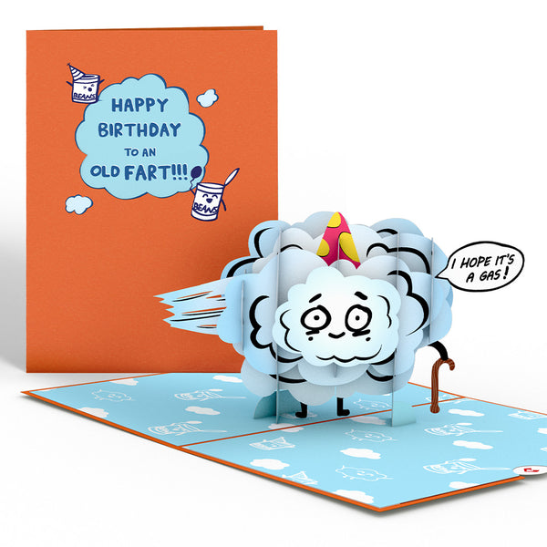 i love pop Happy Birthday to an Old Fart Pop-Up Card