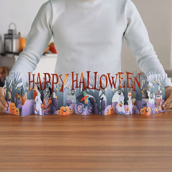 I Love Pop Happy Halloween Trick-or-Treat Loooooong Card™ (Expands To 2 Feet)