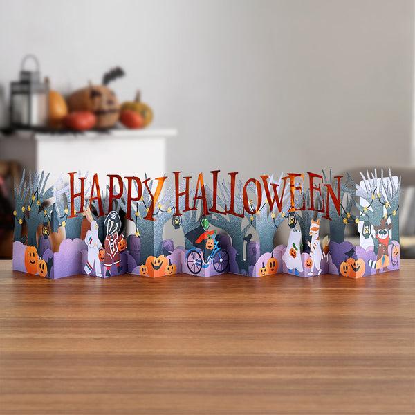 i love pop Happy Halloween Trick-or-Treat Loooooong Card™ (Expands to 2 feet)