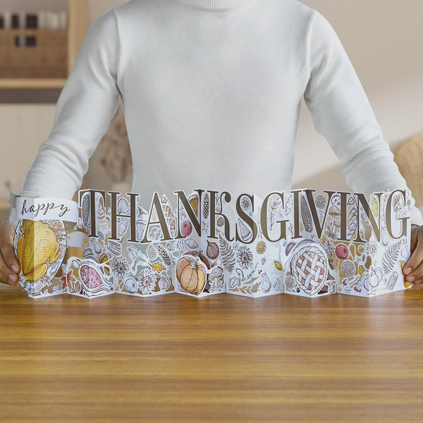I Love Pop Happy Thanksgiving Loooooong Card™ (Expands To 2 Feet)