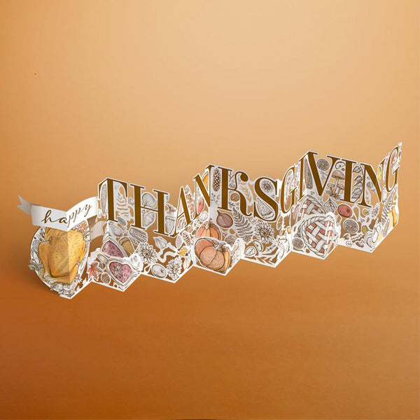 I Love Pop Happy Thanksgiving Loooooong Card™ (Expands To 2 Feet)