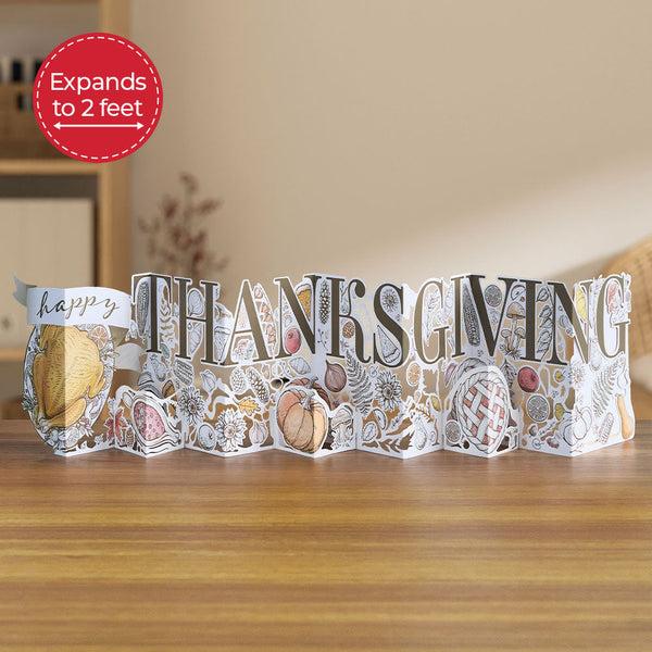 i love pop Happy Thanksgiving Loooooong Card™ (Expands to 2 feet)