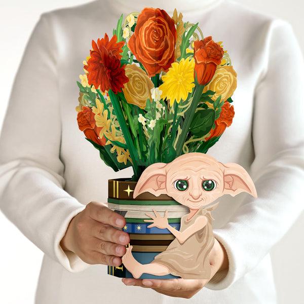 I Love Pop Harry Potter™ Dobby™ Birthday Pop-Up Card & Flower Buds Bouquet Bundle