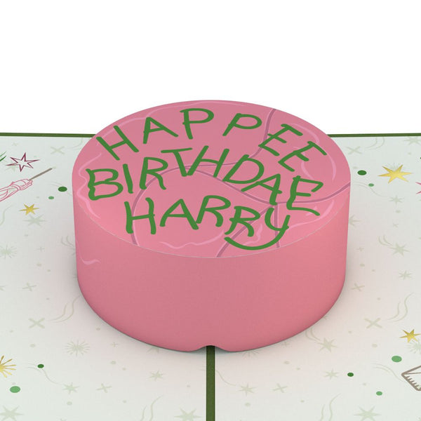 I Love Pop Harry Potter™ Happee Birthdae Cake Pop-Up Card