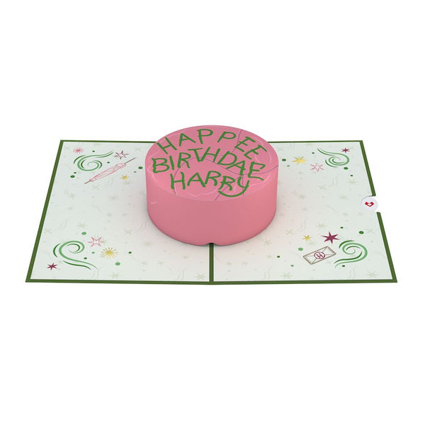 I Love Pop Harry Potter™ Happee Birthdae Cake Pop-Up Card