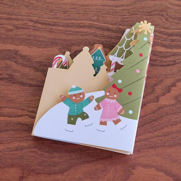 I Love Pop Holiday Gingerbread Village Loooooong Card™ (Expands To 2 Feet)