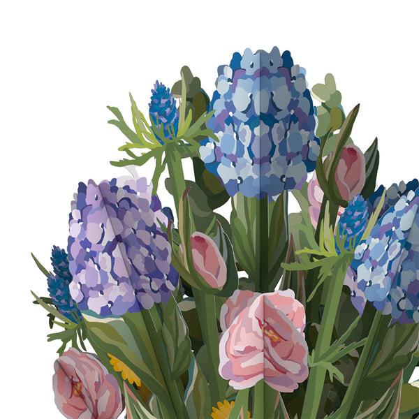 I Love Pop Hydrangea Easter Bouquet And Sentiment Set