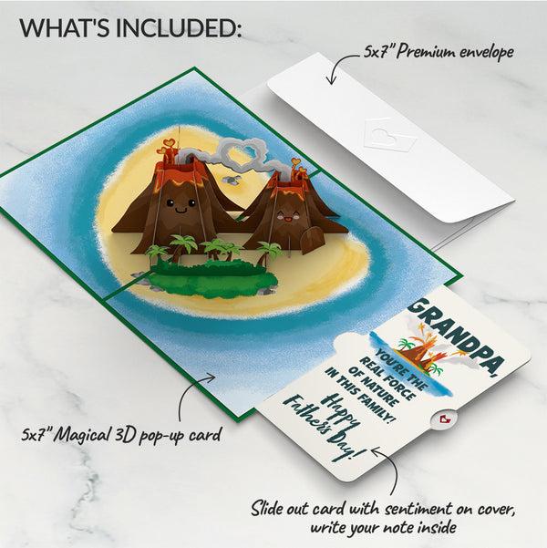 I Love Pop I Lava You Father's Day Pop-Up Card And Sentiment Set For Grandpa