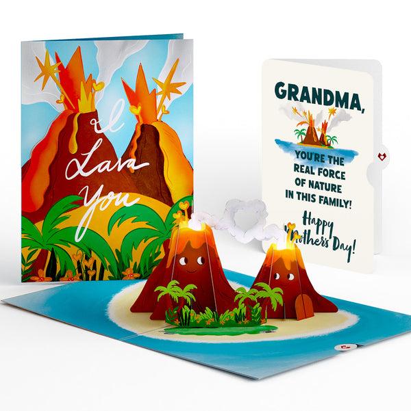i love pop I Lava You Mother's Day Light-Up Pop-Up Card and Sentiment Set for Grandma