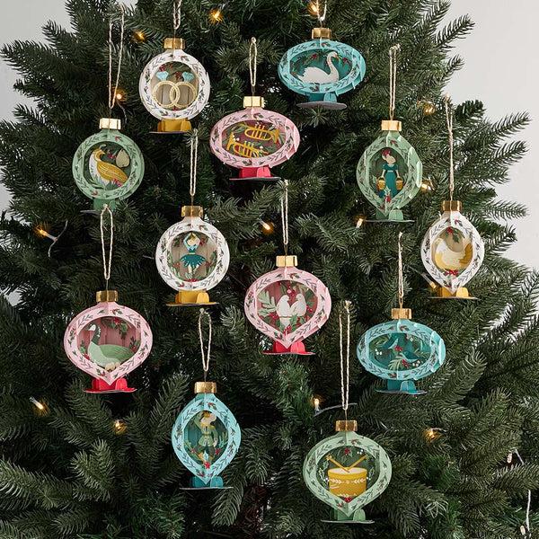 I Love Pop 12 Days Of Christmas Merry Ornament Set