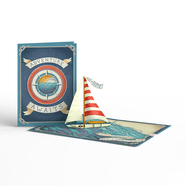 i love pop Adventure Awaits Retirement Pop-Up Card