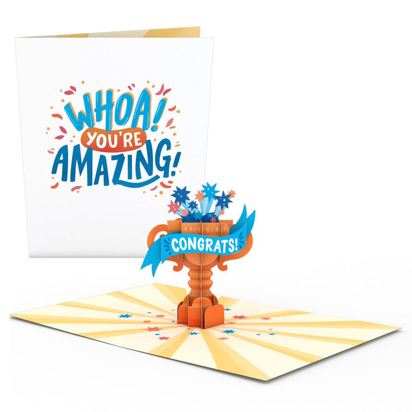 i love pop Amazing Congrats Trophy: Paperpop® Card
