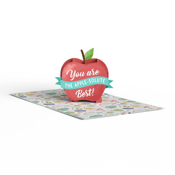 I Love Pop Amazing Teacher Apple Pop-Up Card