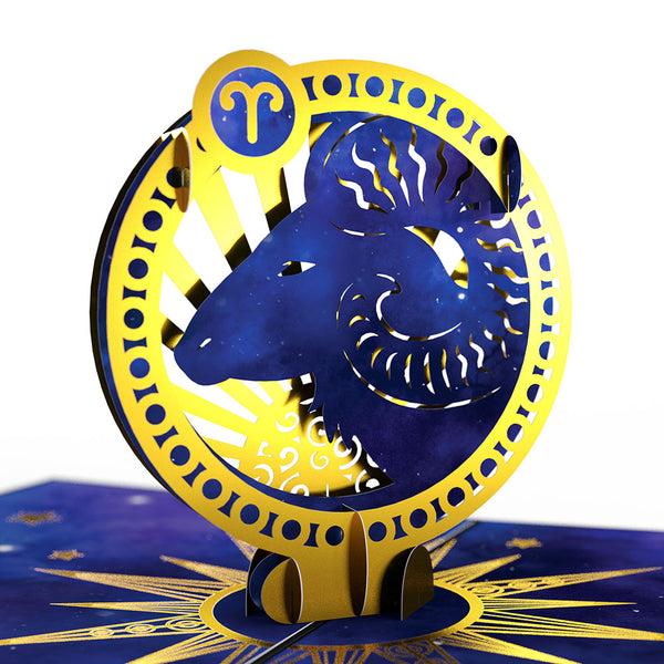 I Love Pop Aries Zodiac Birthday Pop-Up Card