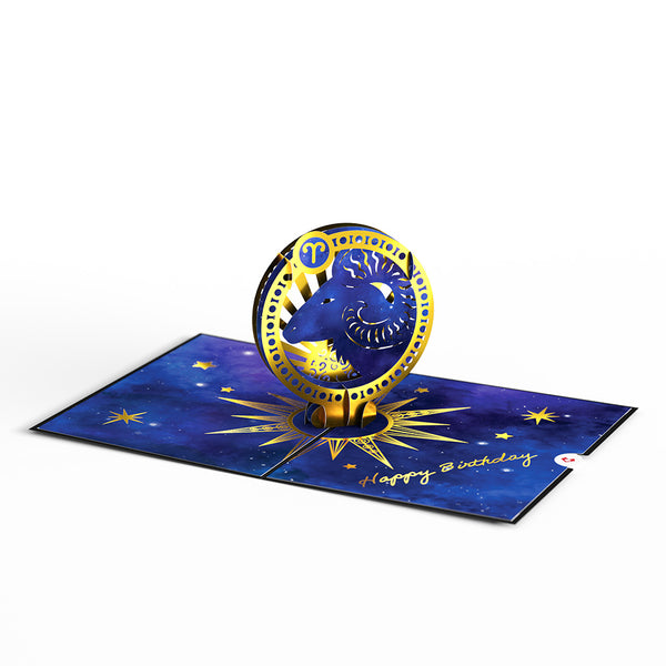 I Love Pop Aries Zodiac Birthday Pop-Up Card