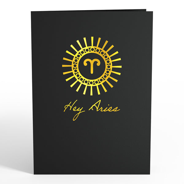 I Love Pop Aries Zodiac Birthday Pop-Up Card