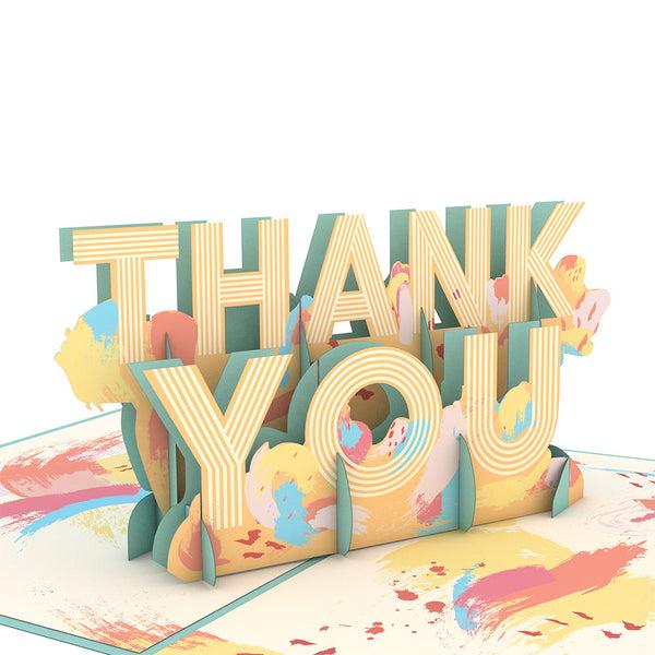 I Love Pop Artistic Thank You Pop-Up Card
