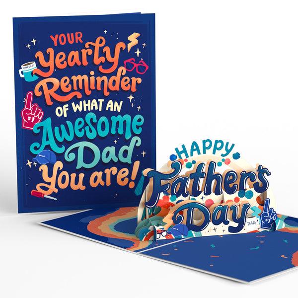 i love pop Awesome Dad Father’s Day Pop-Up Card