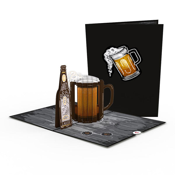 i love pop Beer Pop-Up Card