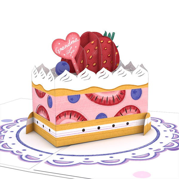 I Love Pop Berry Sweet Grandma Pop-Up Card