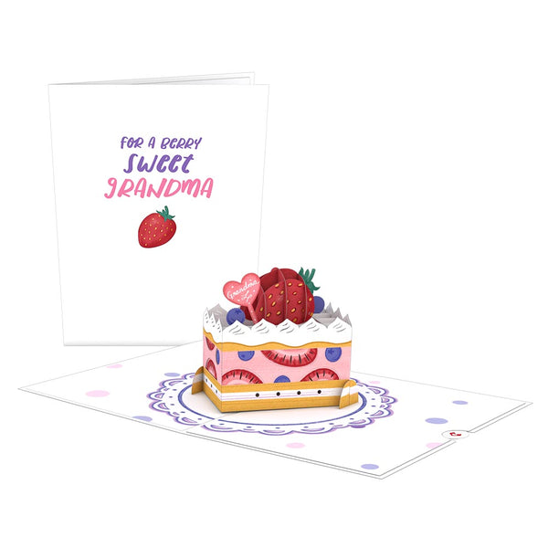 i love pop Berry Sweet Grandma Pop-Up Card