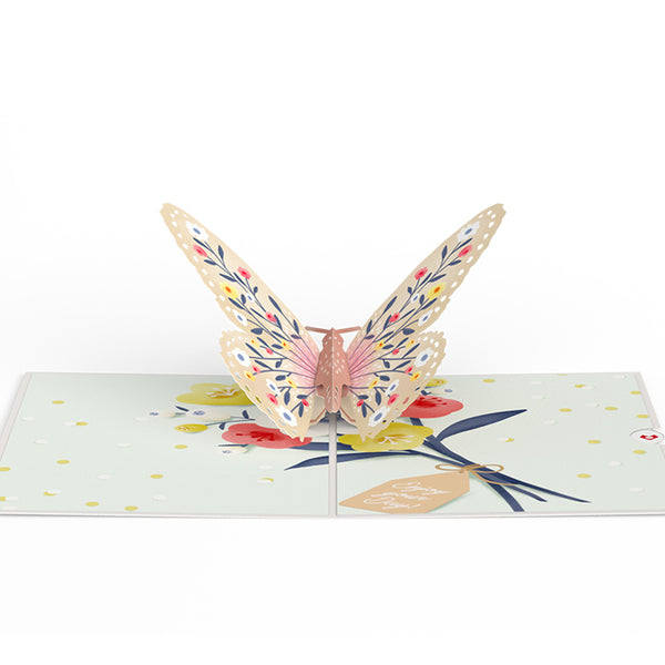 I Love Pop Birthday Butterfly Pop-Up Card