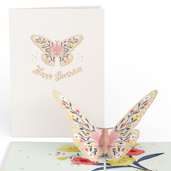 i love pop Birthday Butterfly Pop-Up Card