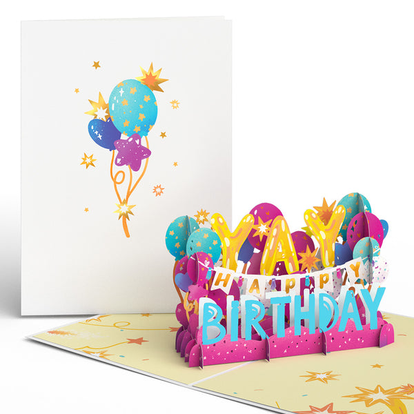 i love pop Birthday Celebration Pop-Up Card