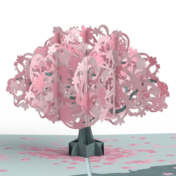 I Love Pop Birthday Cherry Blossom Pop-Up Card