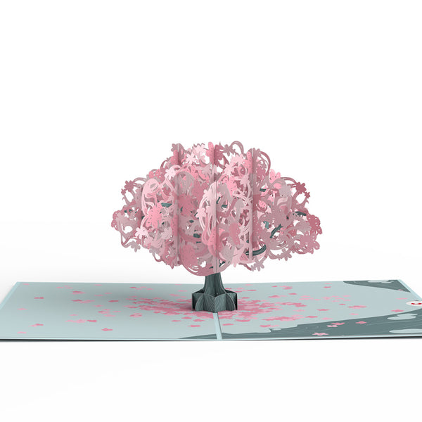 I Love Pop Birthday Cherry Blossom Pop-Up Card
