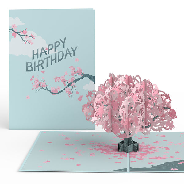 i love pop Birthday Cherry Blossom Pop-Up Card
