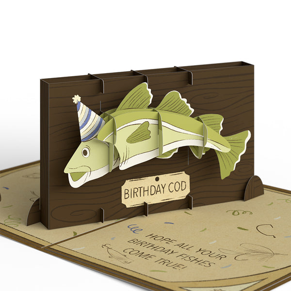 I Love Pop Birthday Cod Pop-Up Card