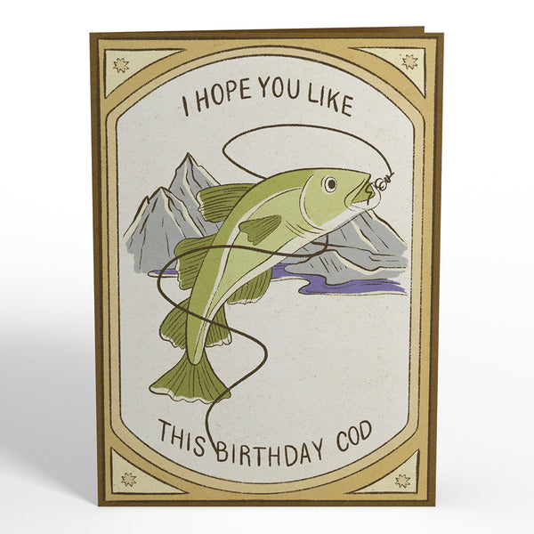 I Love Pop Birthday Cod Pop-Up Card