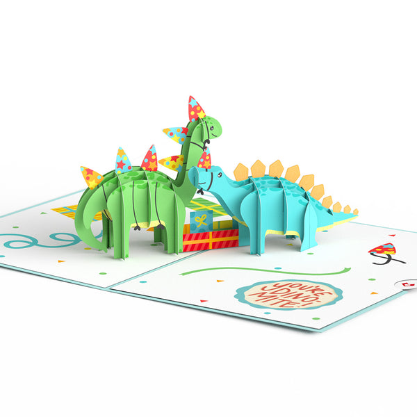 I Love Pop Birthday Dinosaurs Pop-Up Card