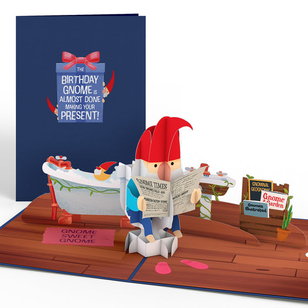 i love pop Birthday Gnome Pop-Up Card