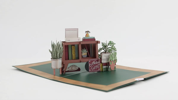 I Love Pop Birthday Houseplants Pop-Up Card